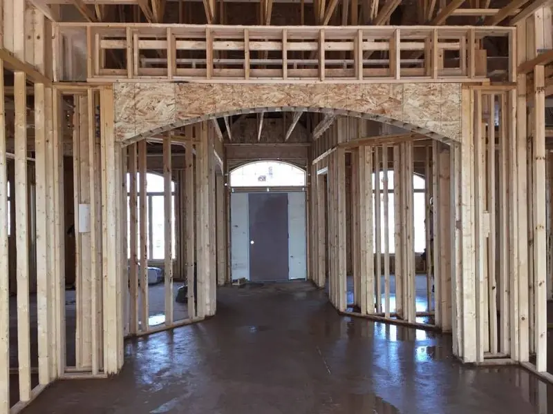 Arched entry framing
